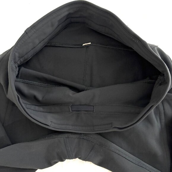 Lululemon Sharp Turns Crop 17" Luxtreme Blue Tied Grey Ruched Running Leggings 4 - Picture 8 of 13